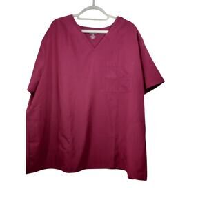plum plus size scrub top